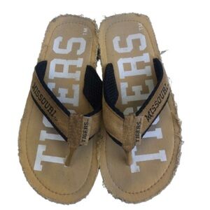 New Missouri Tigers distressed flip flops 6/7